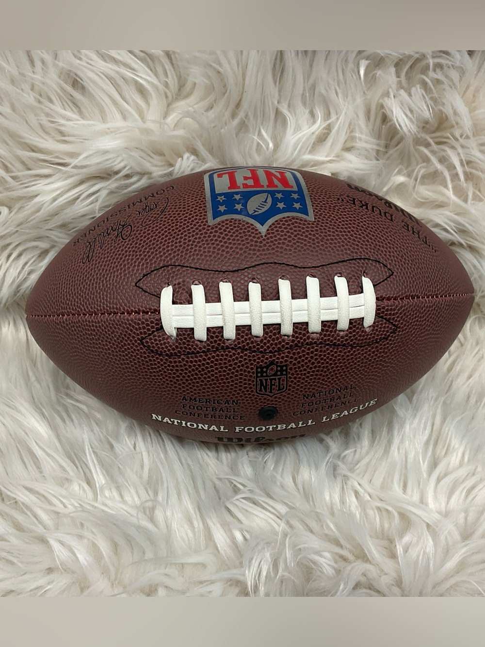 NFL Brown Football with White Laces